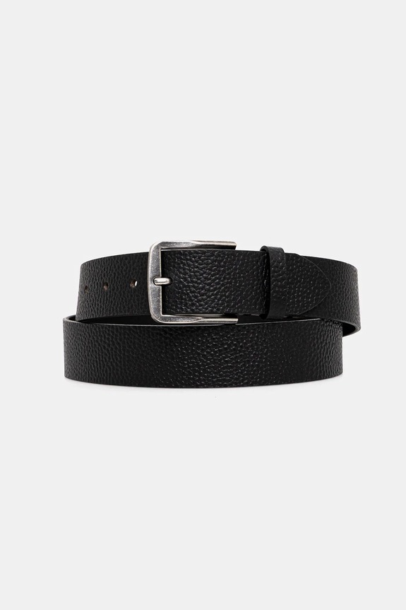 Calvin Klein pasek skórzany czarny LV04G7022G