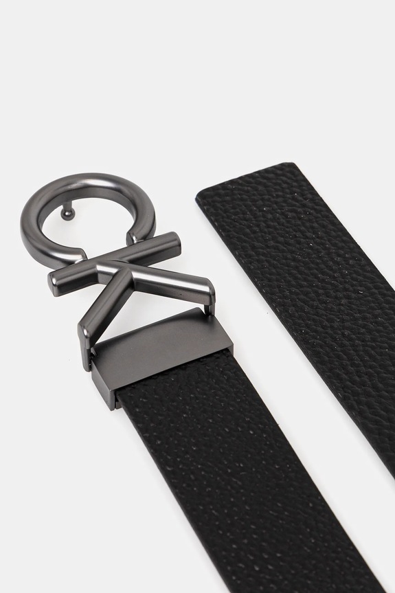 Calvin Klein pasek skórzany dwustronny LV04D7035G czarny AW25