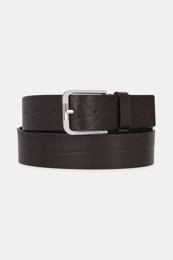 Kožni remen Tommy Jeans smeđa AM0AM13413