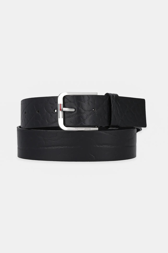 Tommy Jeans pasek skórzany czarny AM0AM13413