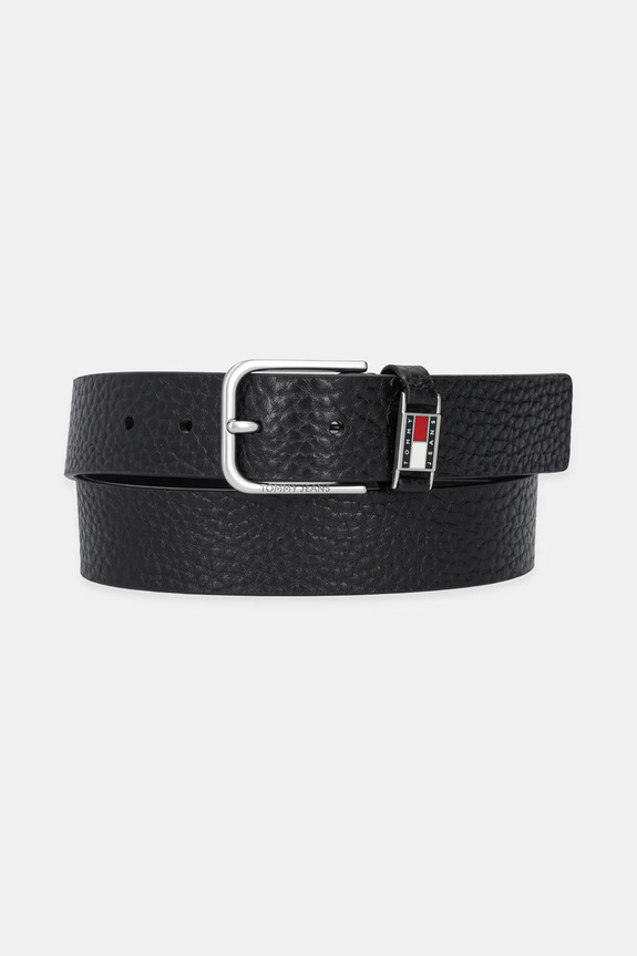 Tommy Jeans pasek skórzany czarny AM0AM13417