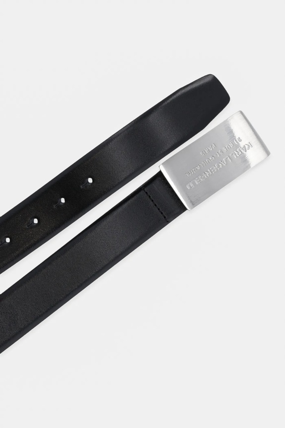 Kožni remen Karl Lagerfeld 553426.815300 crna AW25