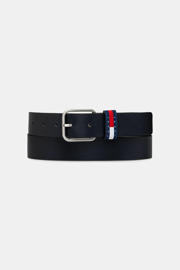 Δερμάτινη ζώνη Tommy Jeans σκούρο μπλε AM0AM13688