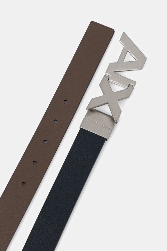Akcesoria Armani Exchange pasek dwustronny męski 951058.CC505 brązowy