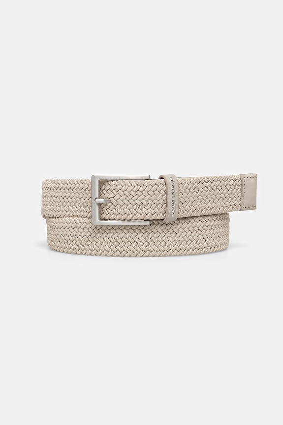 Armani Exchange pletený pánsky opasok béžová 951369.3R863.