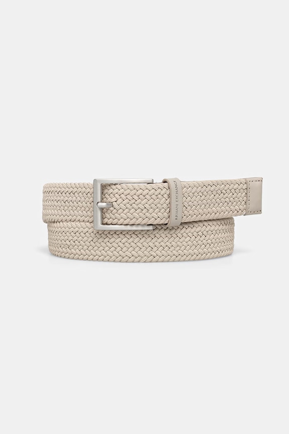 Armani Exchange pletený pánsky opasok béžová 951369.3R863.