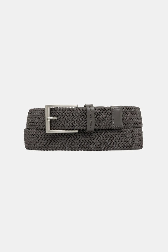 Armani Exchange curea împletită pentru bărbați gri 951369.3R863.