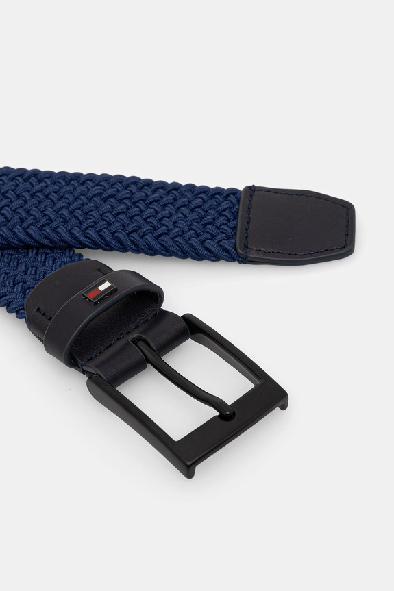 Tommy Hilfiger pletený opasok pánsky AM0AM13824 tmavomodrá SS26