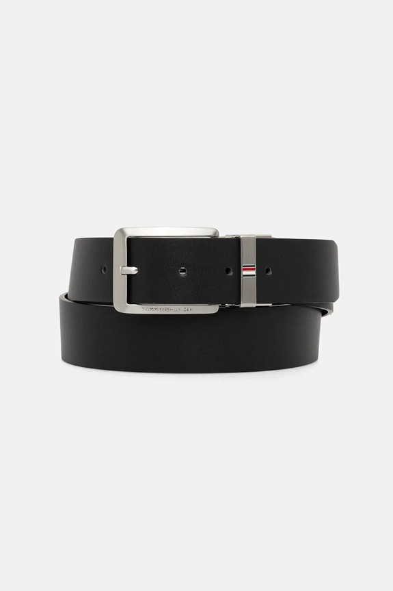 Tommy Hilfiger pasek skórzany dwustronny Gift Box czarny AM0AM13831