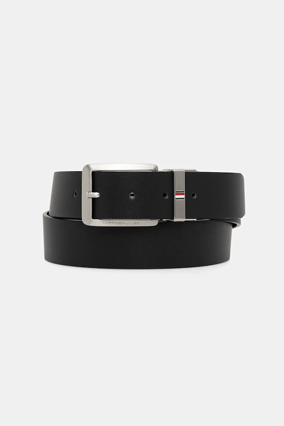 Tommy Hilfiger pasek skórzany dwustronny Gift Box czarny AM0AM13831