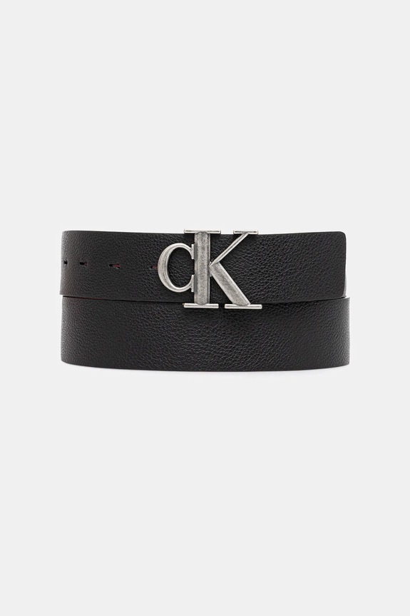 Αναστρέψιμη ζώνη Calvin Klein Συσκευασία Δώρου μαύρο LV04D7017G
