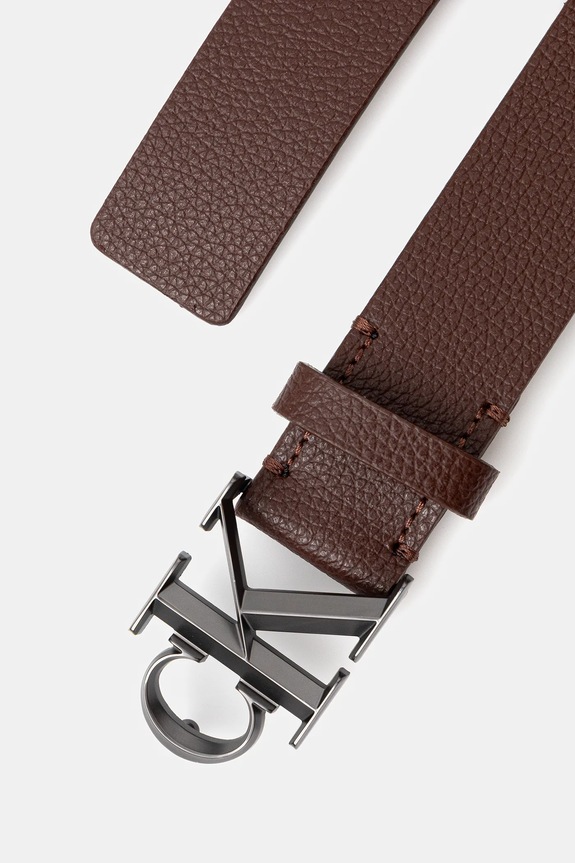 Calvin Klein curea de piele LV04D7022G burgundia AW25