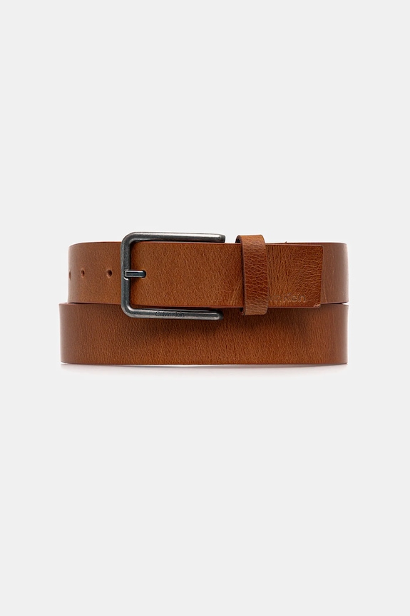 Calvin Klein pasek skórzany brązowy LV04D7047G