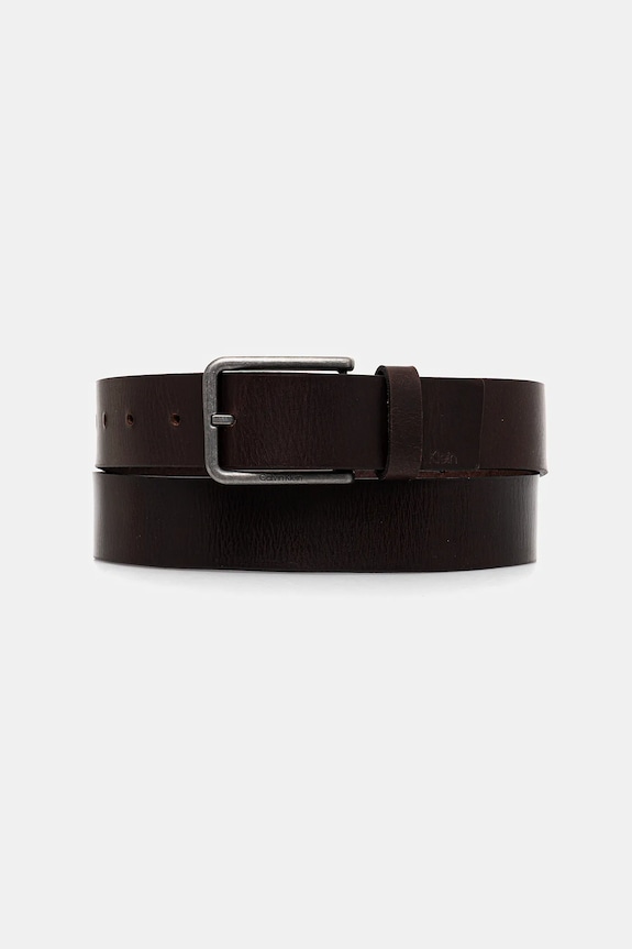 Calvin Klein cintura in pelle marrone LV04D7047G