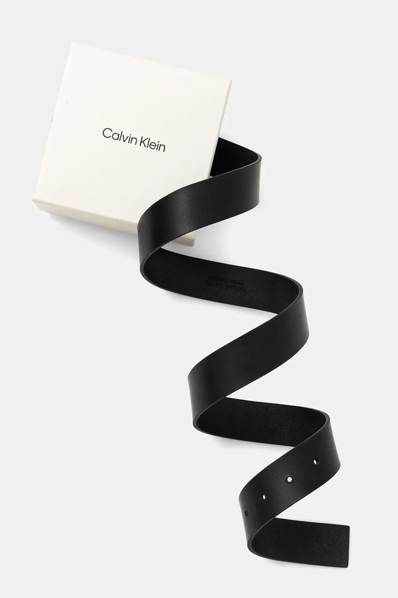 Akcesoria Calvin Klein pasek skórzany LV04D7047G czarny