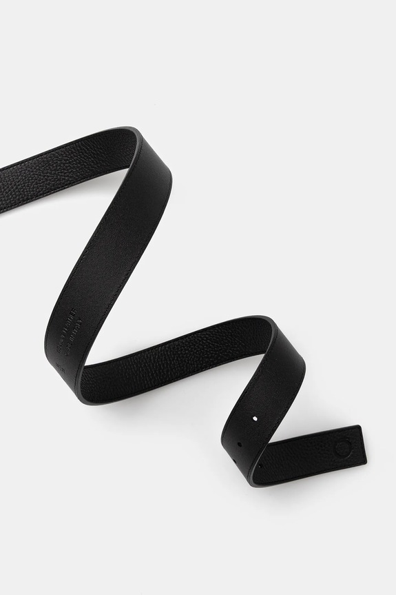 Trussardi pasek skórzany B349B000012N czarny AW25