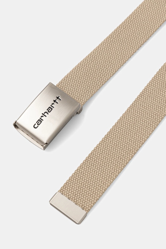 Ремінь Carhartt WIP Clip Belt Chrome I019176.G1XX бежевий AW25