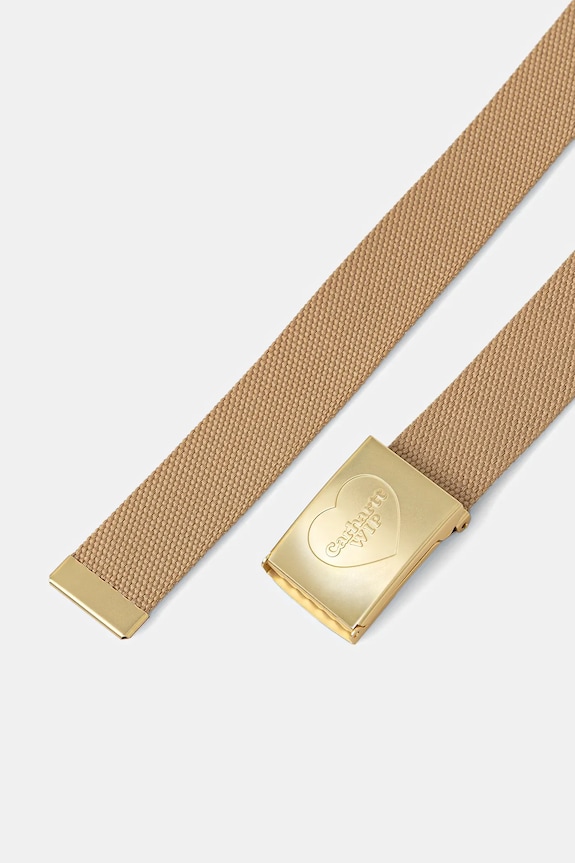 Carhartt WIP pasek Heart Clip I034631.2N1XX beżowy AW25