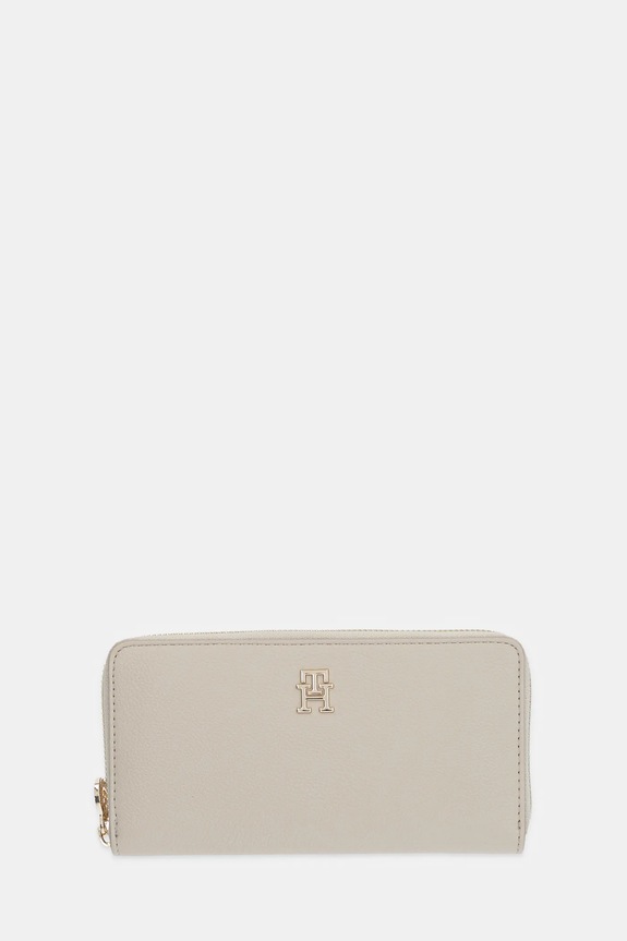 Peňaženka Tommy Hilfiger jednofarebný béžová AW0AW17482
