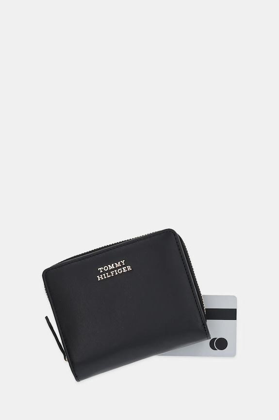 Doplnky Kožená peňaženka Tommy Hilfiger AW0AW17499 čierna
