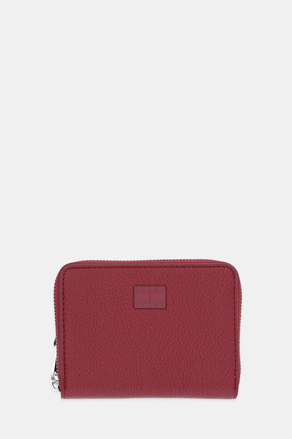 Tommy Jeans portfel imitacja skóry licowej bordowy AW0AW17584