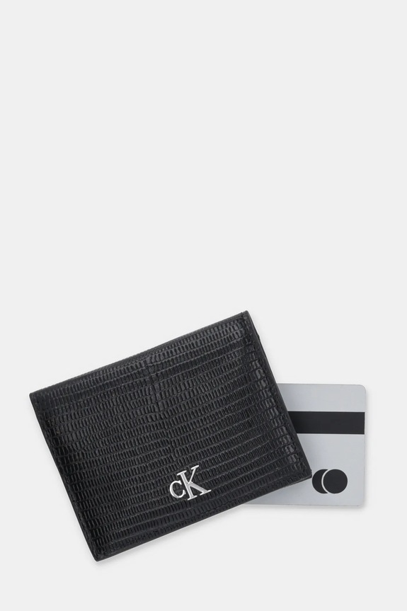 Δερμάτινη θήκη για κάρτες Calvin Klein LV04F1068G μαύρο