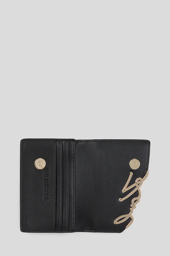 Doplnky Kožená peňaženka Karl Lagerfeld K/SIGNATURE A3W32018 čierna