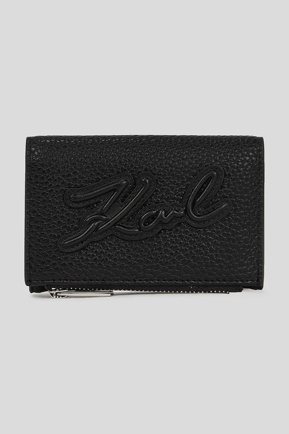 Peňaženka Karl Lagerfeld K/SKUARE imitácia kože čierna A3W32093