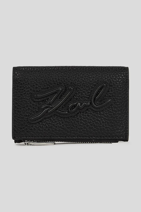 Peňaženka Karl Lagerfeld K/SKUARE imitácia kože čierna A3W32093