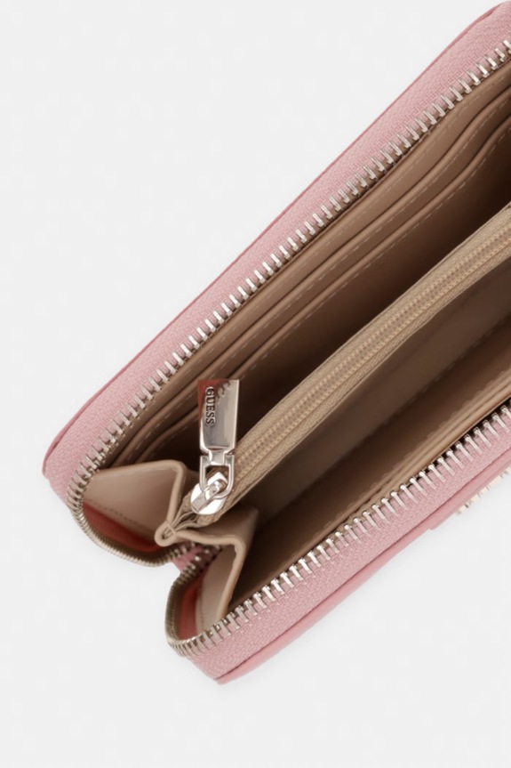 Doplnky Guess peňaženka dámska z imitácie kože LAUREL SWBG74.59140 ružová