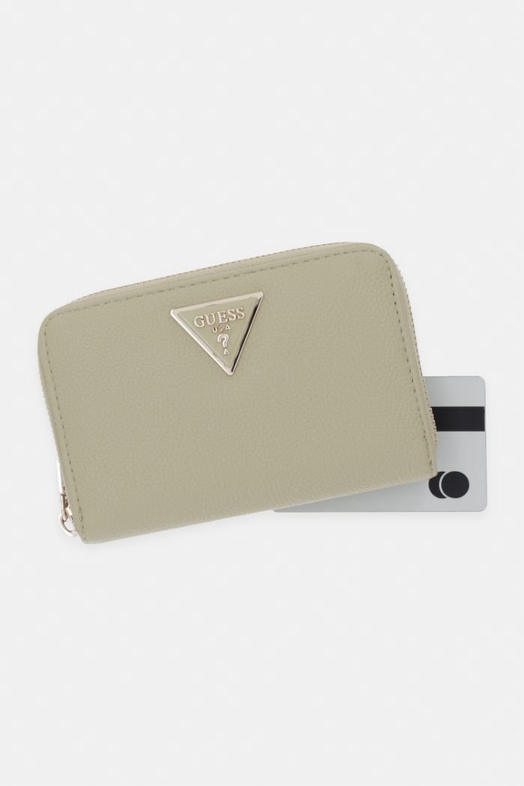 Guess peňaženka dámska z imitácie kože LAUREL zelená SWBG74.59140
