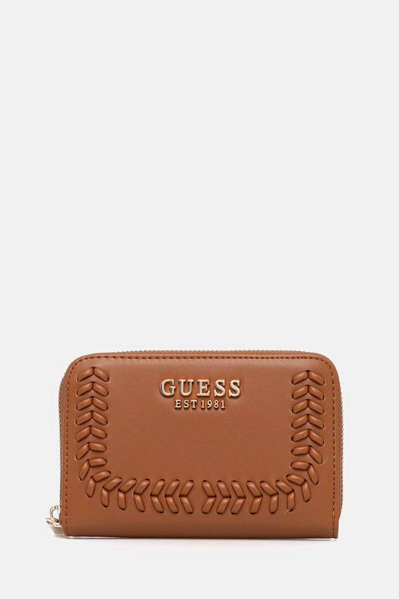 Гаманець Guess TATUM імітація лицьової шкіри коричневий SWNG96.67140