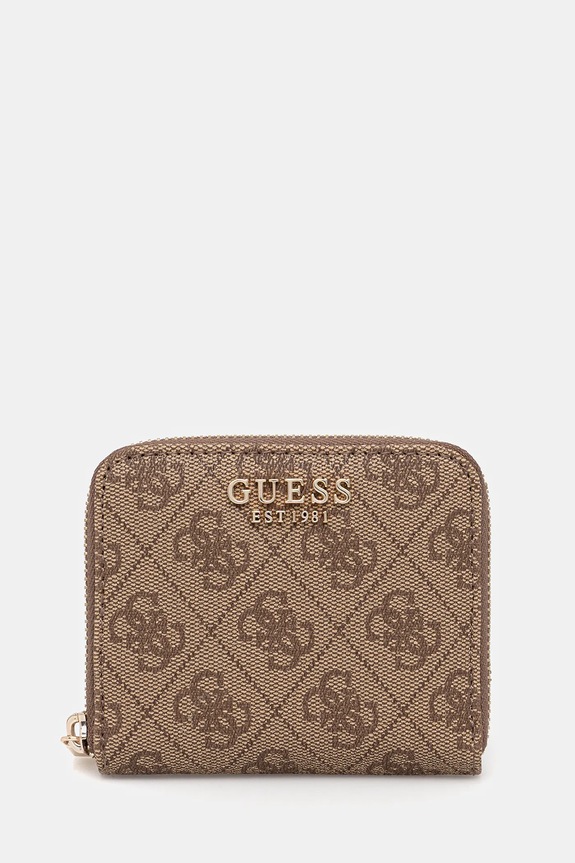 Guess portfel LAUREL imitacja skóry licowej beżowy SWSG74.59137