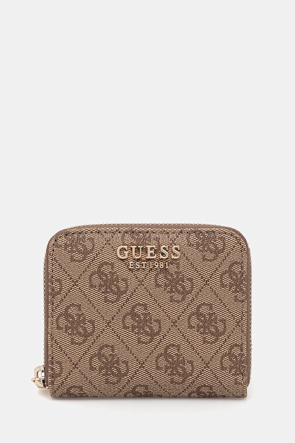 Guess portfel LAUREL imitacja skóry licowej beżowy SWSG74.59137