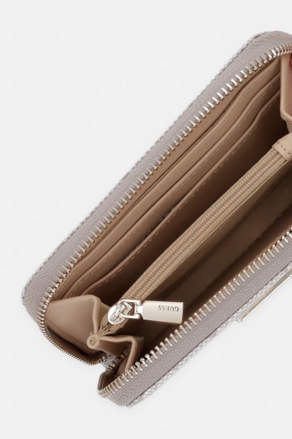 Doplnky Guess peňaženka dámska z imitácie kože LAUREL SWSG74.59140 béžová