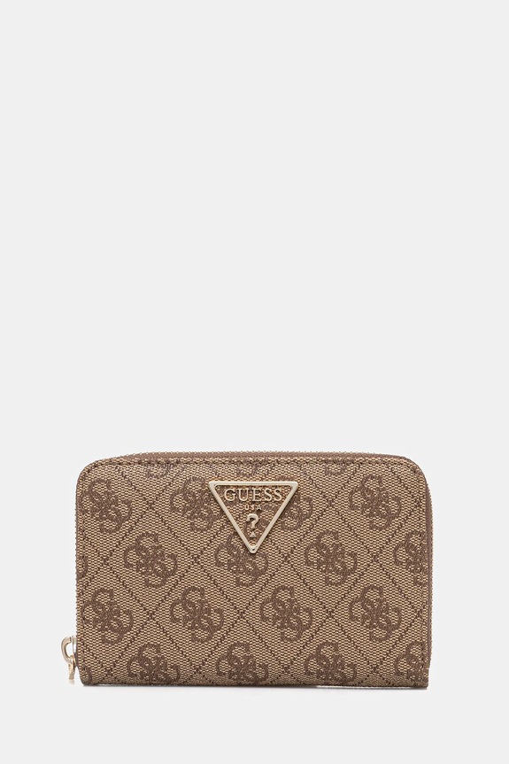 Guess peňaženka dámska z imitácie kože LAUREL vzorovaný béžová SWSG74.59140