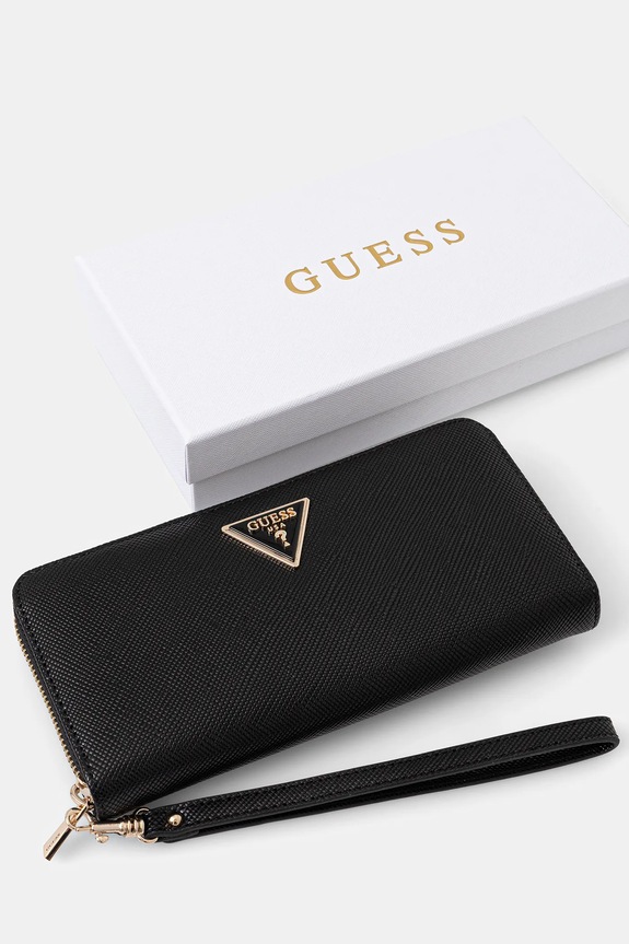 Guess portfel LAUREL czarny SWZG74.59146