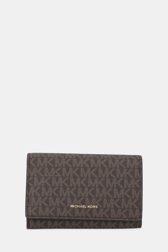 MICHAEL Michael Kors portafoglio stampa all-over marrone 32T5GJ6D9B