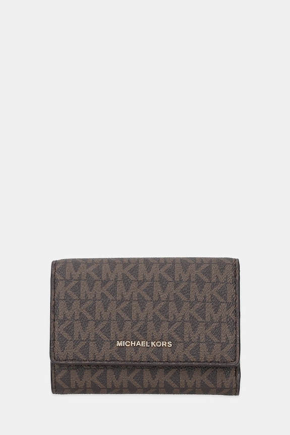 Πορτοφόλι MICHAEL Michael Kors BRYANT απομίμηση λείου δέρματος καφέ 32S5GYTP1B