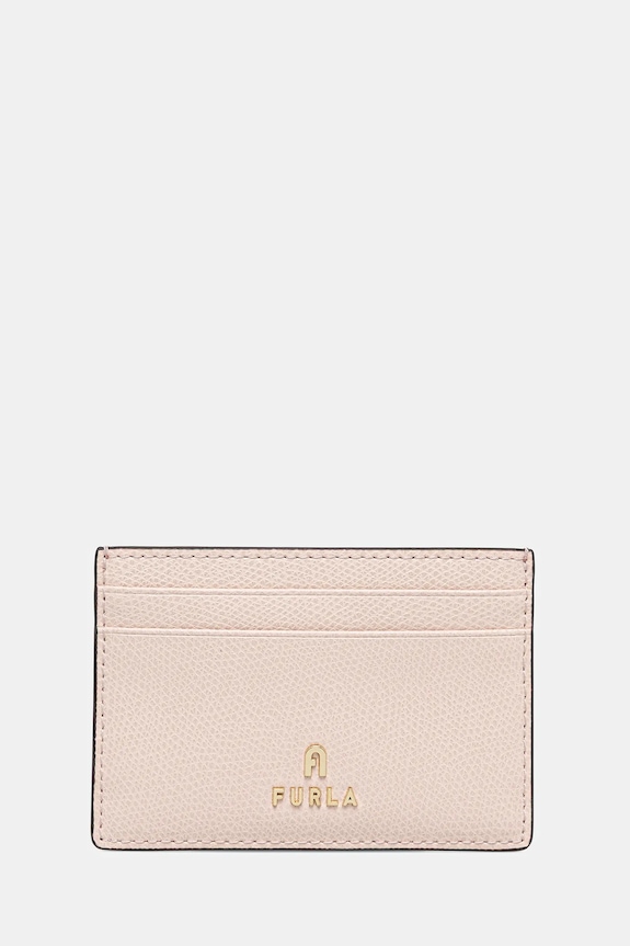 Kožni etui za kartice Furla etui za kartice roza WP00305.ARE000.0496S