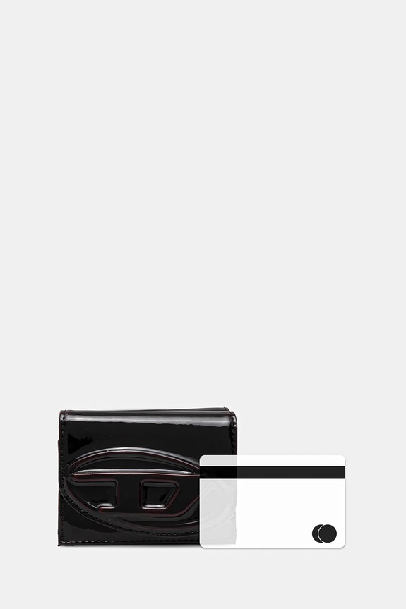 Diesel portafoglio 1DR 2.0 1DR TRI FOLD COIN XS X10391.P8008 nero