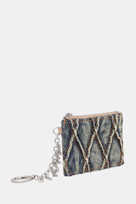 Diesel portofel CHARM-D CARD HOLDER WITH CHAIN X10417.P5570 albastru AW25