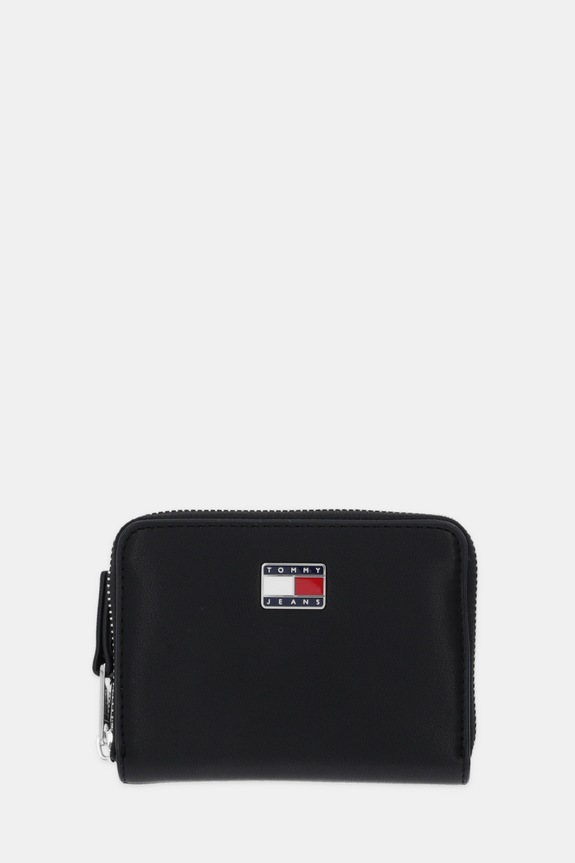 Peňaženka Tommy Jeans imitácia kože čierna AW0AW18031
