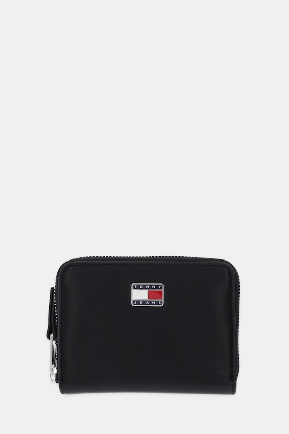 Peňaženka Tommy Jeans imitácia kože čierna AW0AW18031