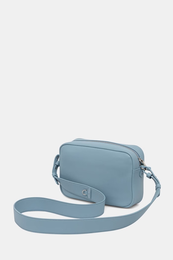 Accesorii Emporio Armani geantă crossbody pentru femei din piele EW003032.AF19229 albastru