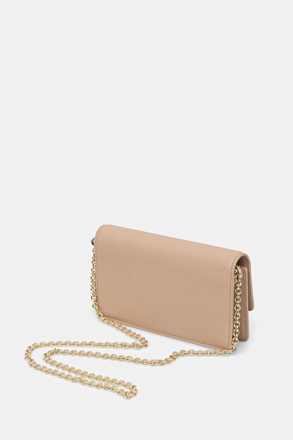 Kožna pismo torbica Emporio Armani bež EW003036.AF19568