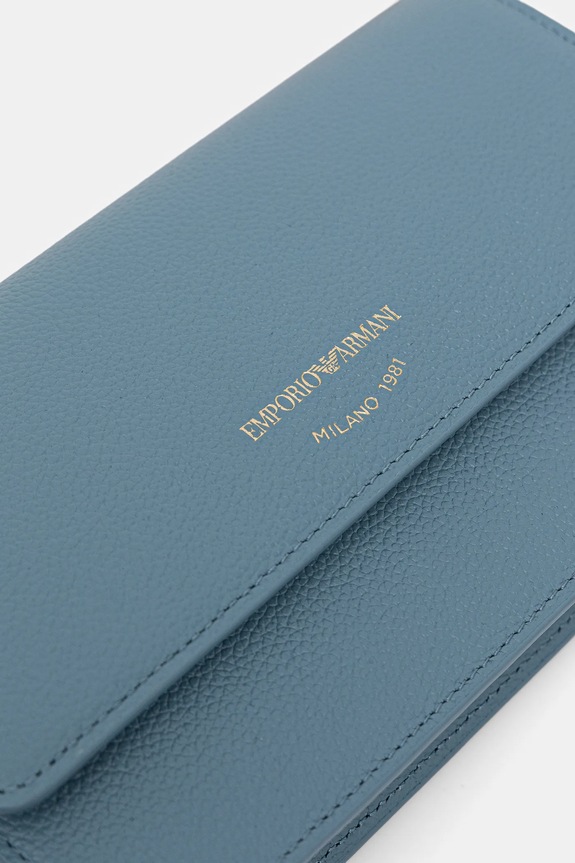 Кожен клъч Emporio Armani син EW003036.AF19568