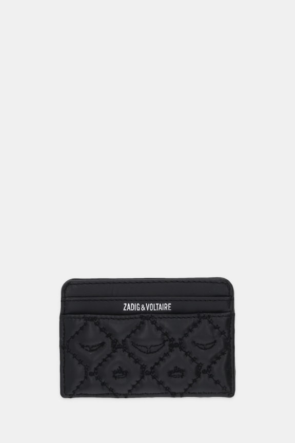 ZADIG&VOLTAIRE etui na karty skórzane LWSG03689 czarny AW25