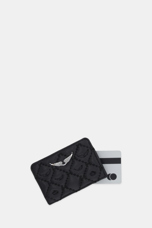 Akcesoria ZADIG&VOLTAIRE etui na karty skórzane LWSG03689 czarny