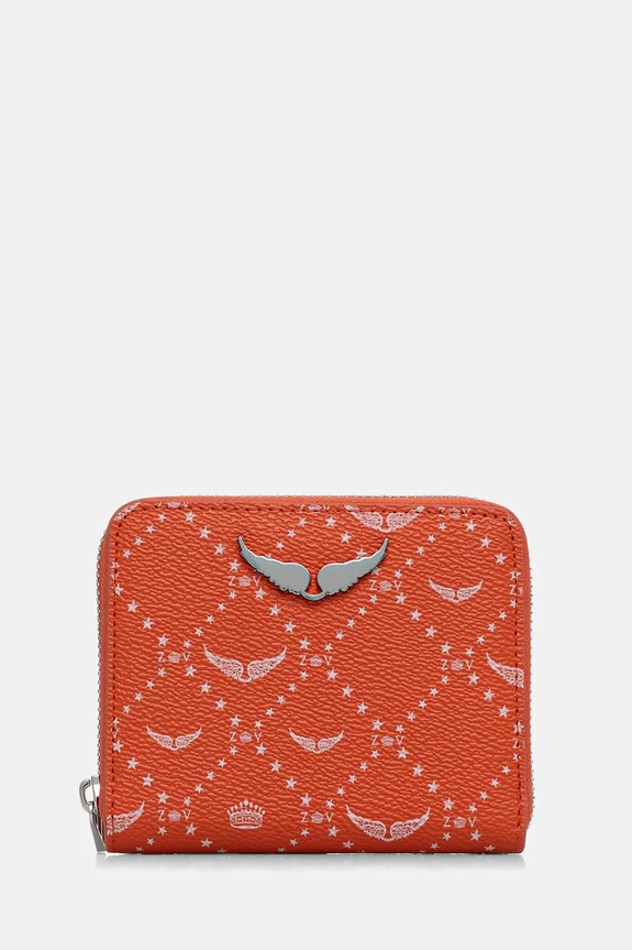 ZADIG&VOLTAIRE portfel skóra licowa pomarańczowy LWSG03640